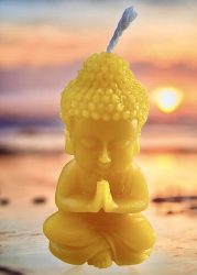 Méhviasz gyertya Buddha