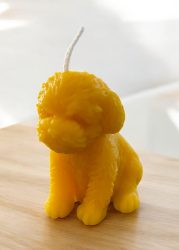 Méhviasz gyertya Kutyus