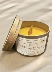 Méhviasz gyertya Pezsgő arany 3